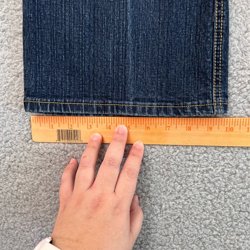 Ashley Stewart Jeans Womens Plus Size 22 Tall Dark Blue High Rise Pants 4292T 3X - Picture 7 of 8